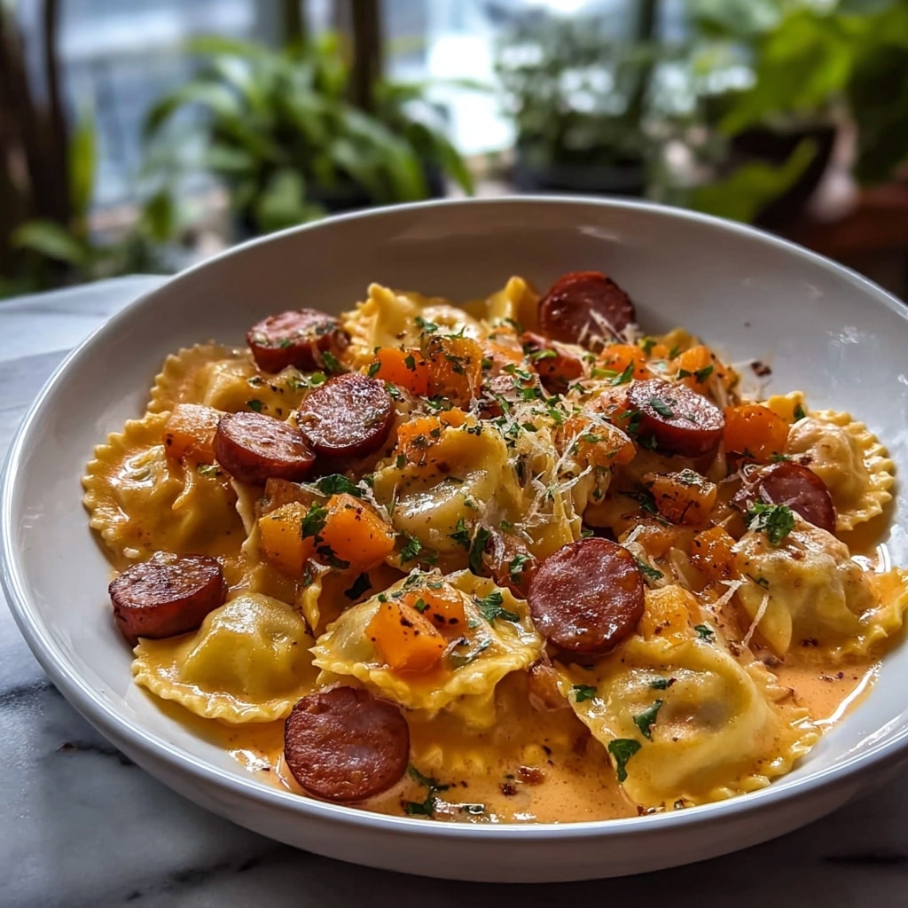 Crockpot Pierogi Casserole with Kielbasa Recipe