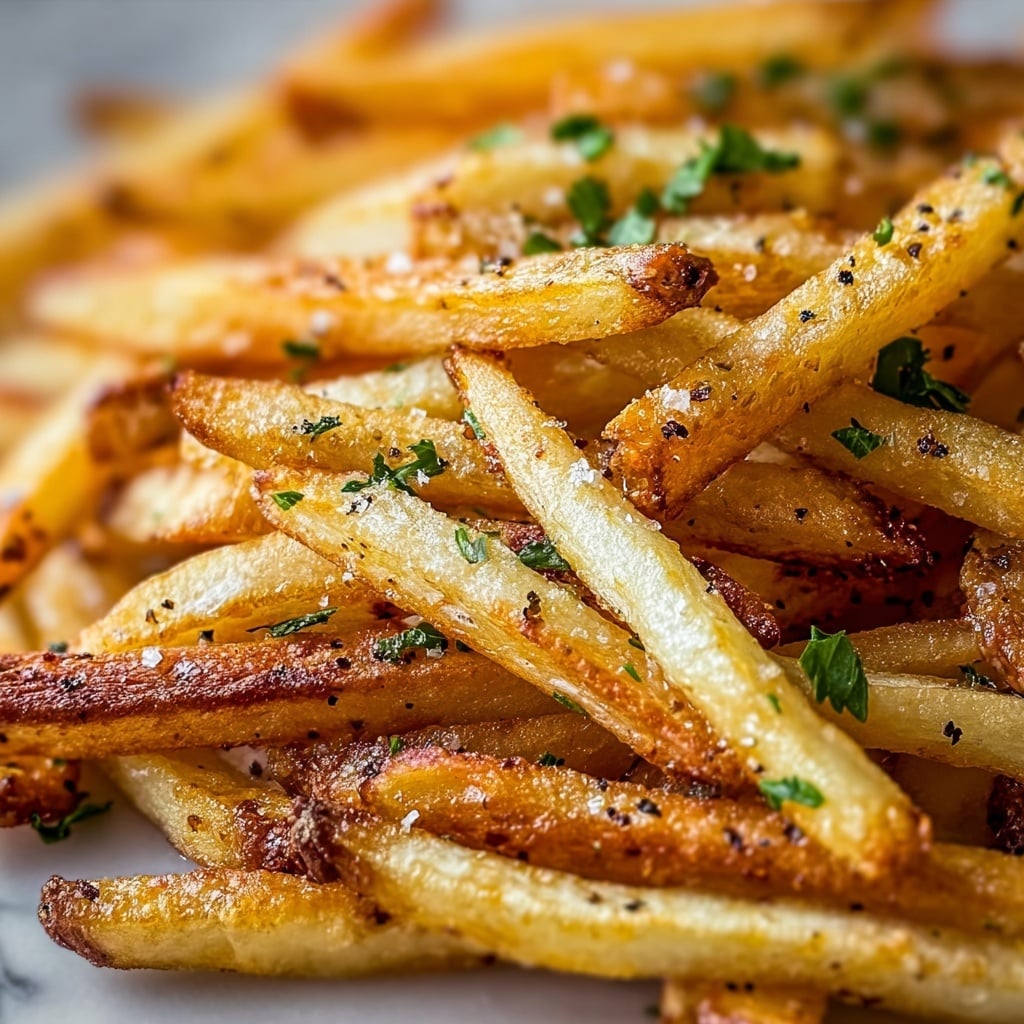 Zesty Baked Shoestring Fries Recipe
