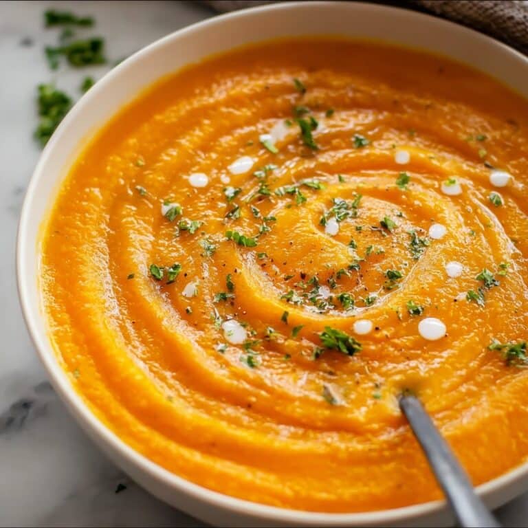 Creamy Carrot Soup with Ginger and Cumin Recipe