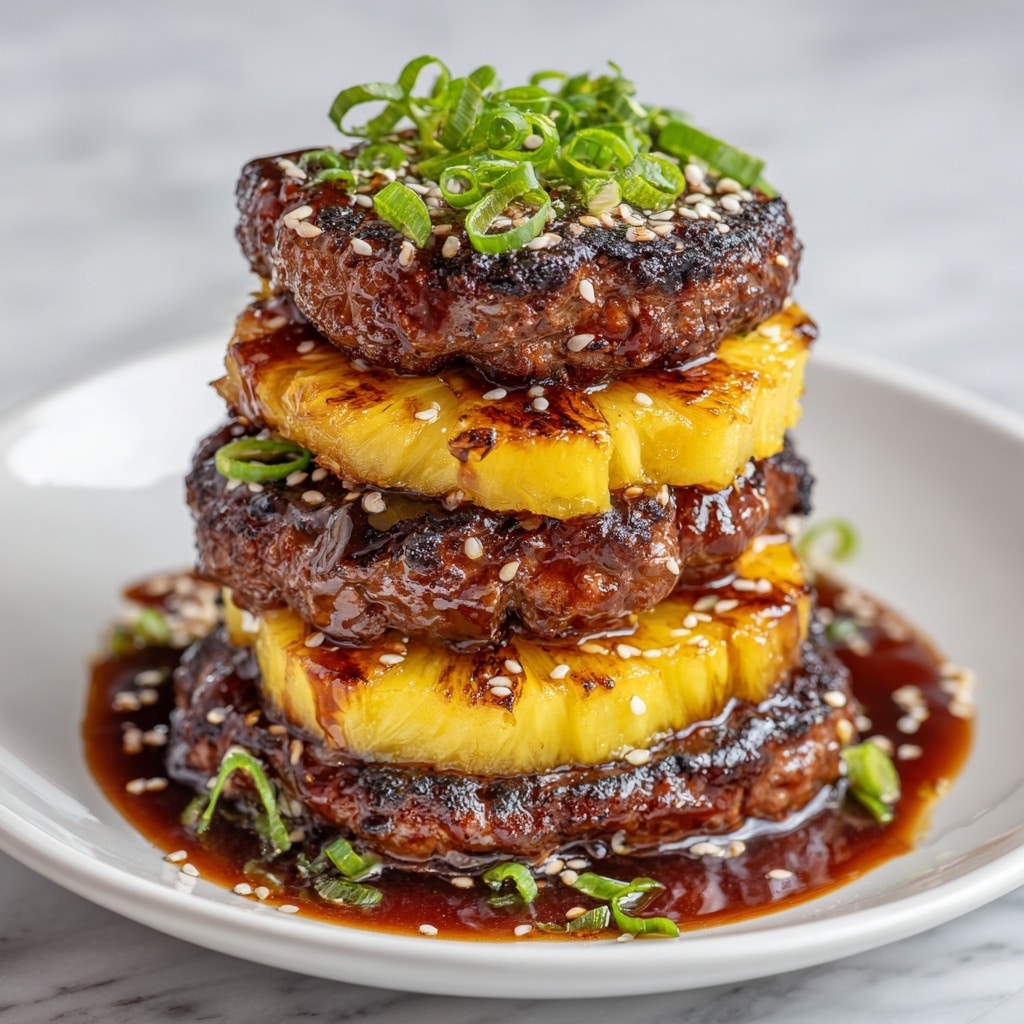 Teriyaki Beef Pineapple Rice Stack Recipe - Recipe Image