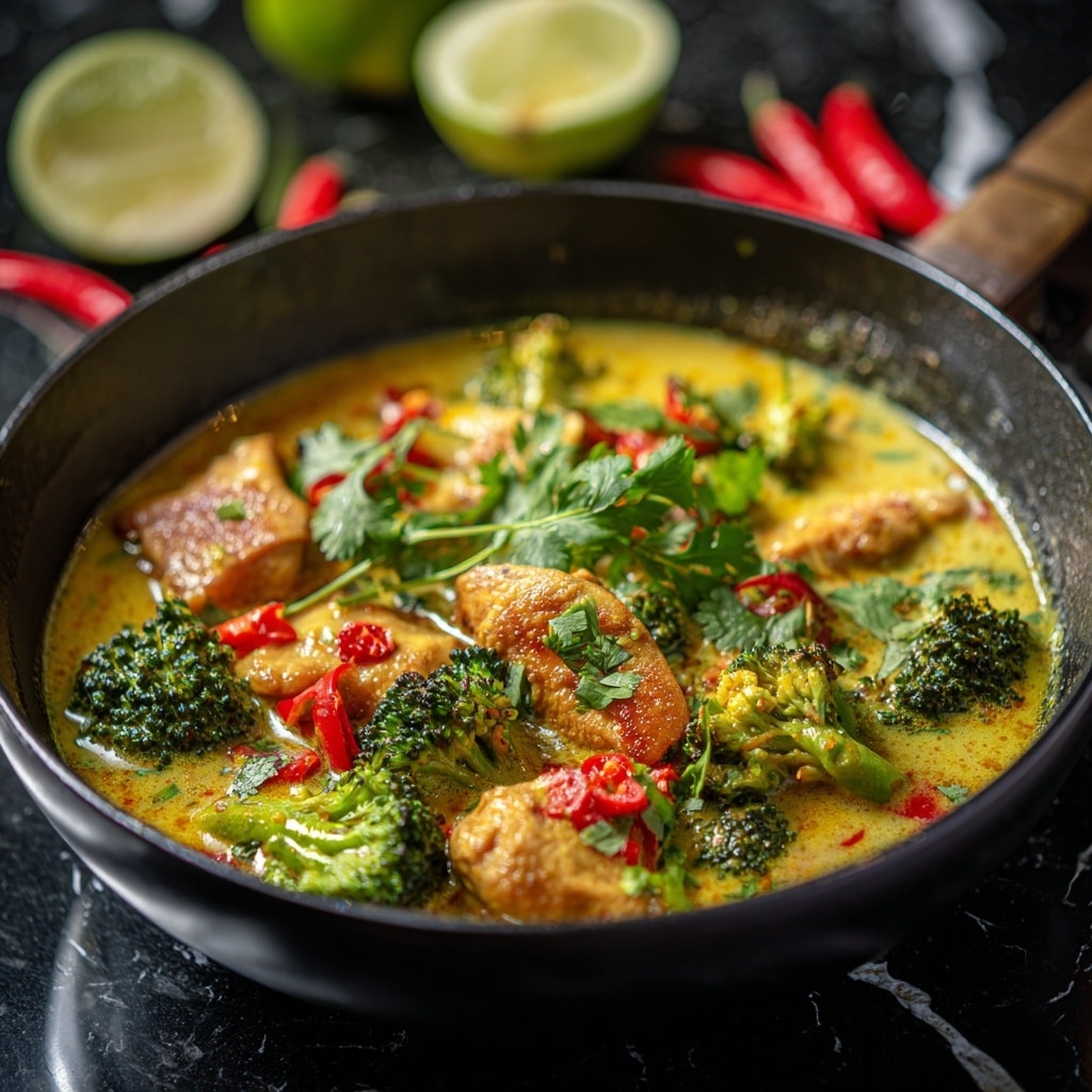 Coconut Cream Chicken Curry Skillet Recipe - Recipe Image