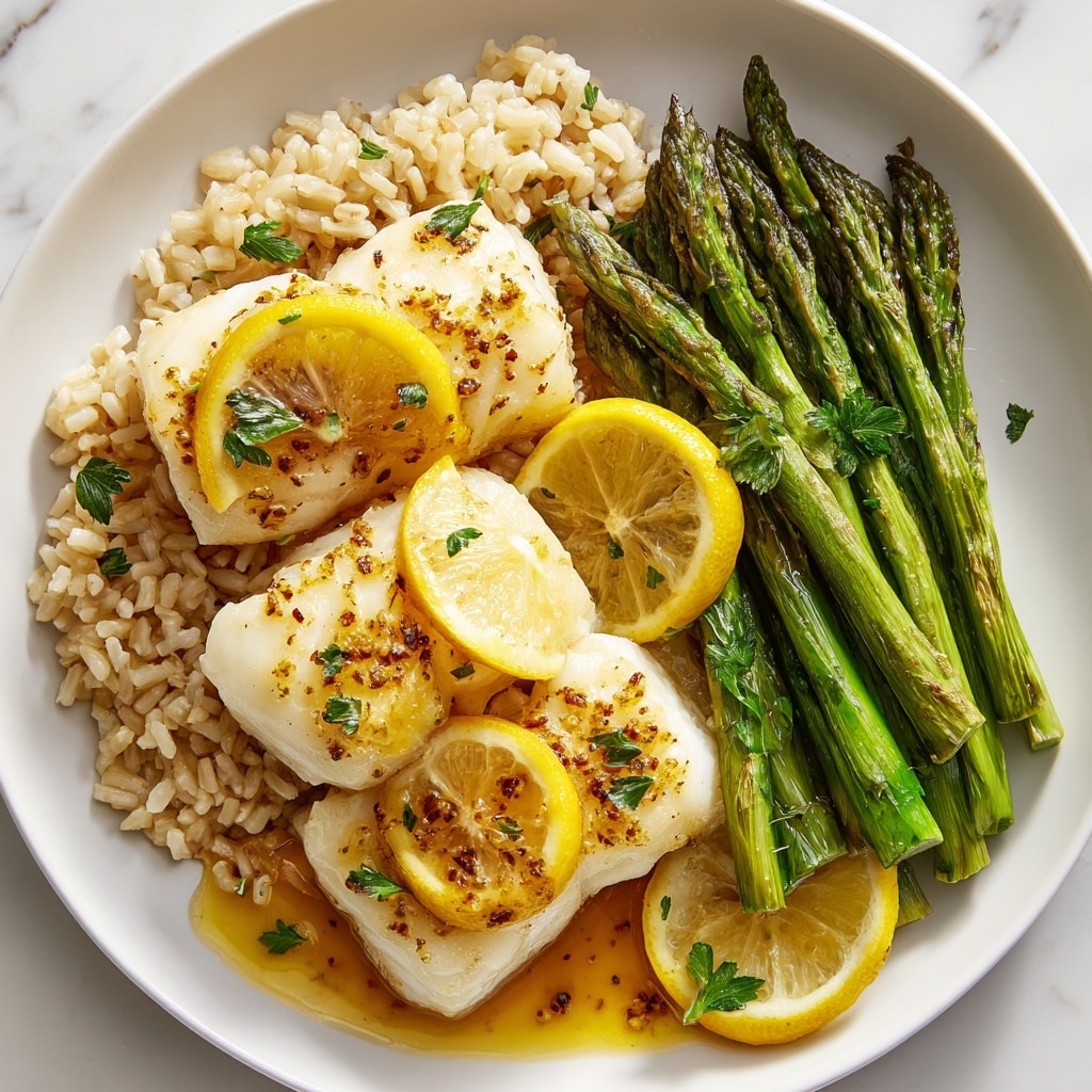 Lemon Pepper Salmon with Optional Garlic Parmesan Asparagus Recipe - Recipe Image