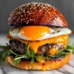 Burger with Fried Egg and Special Sauce Recipe