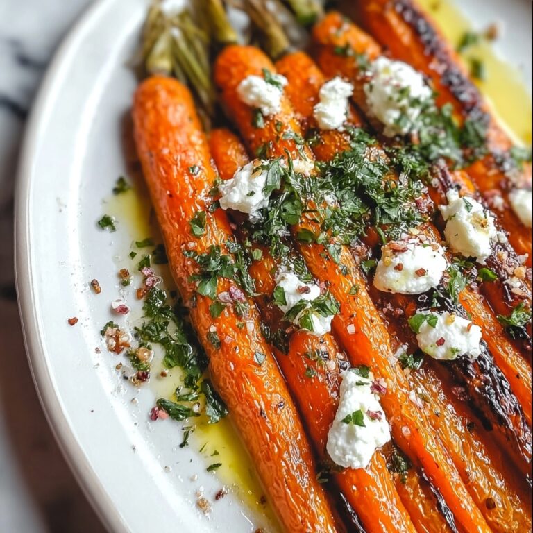 Roasted Carrots with Whipped Ricotta and Spiced Honey Drizzle Recipe