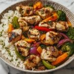 Healthy Chicken & Veggie Stir-Fry with Rice Recipe