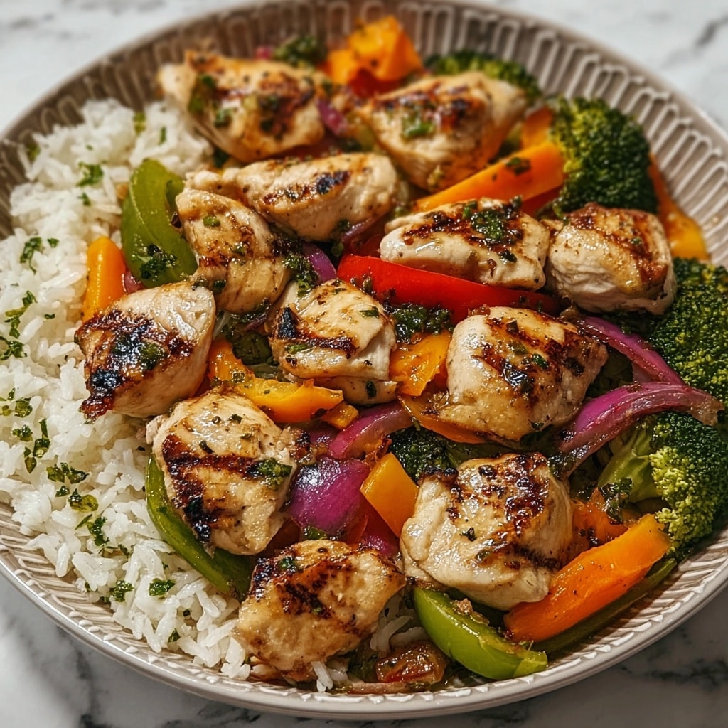 Healthy Chicken & Veggie Stir-Fry with Rice Recipe