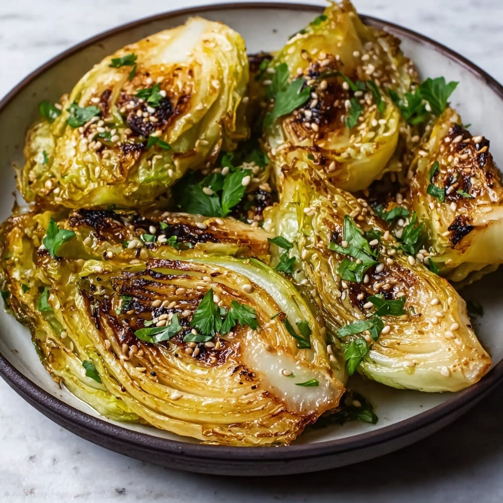 Miso Butter Roasted Cabbage Wedges Recipe