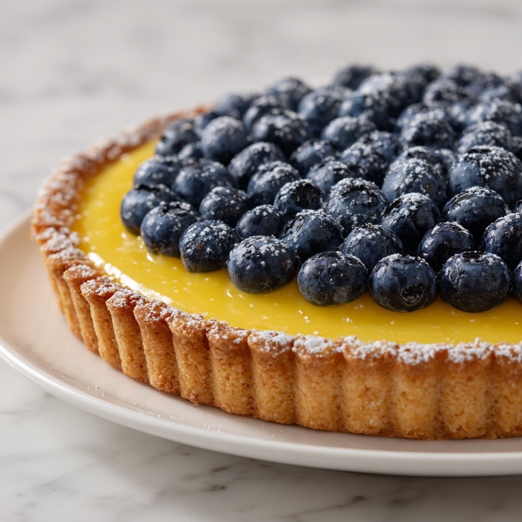 Blueberry Lemon Curd Tart Recipe - Recipe Image