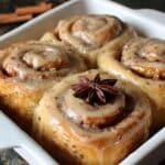 Chai Cinnamon Rolls with Spiced Cream Cheese Frosting Recipe
