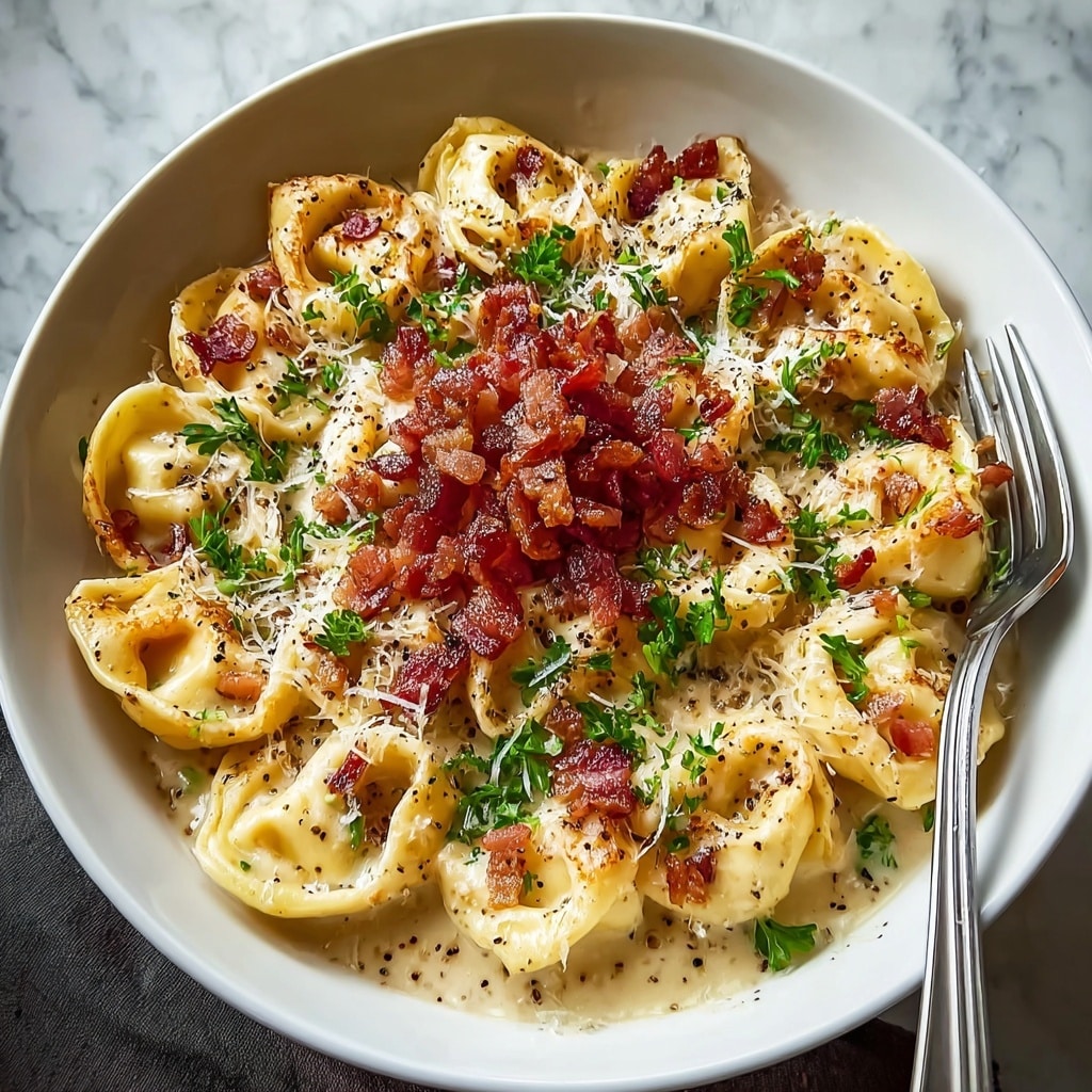 Creamy Tortellini Carbonara Recipe