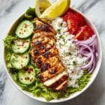 Greek Chicken Bowls with Lemon Dill Yogurt Sauce Recipe