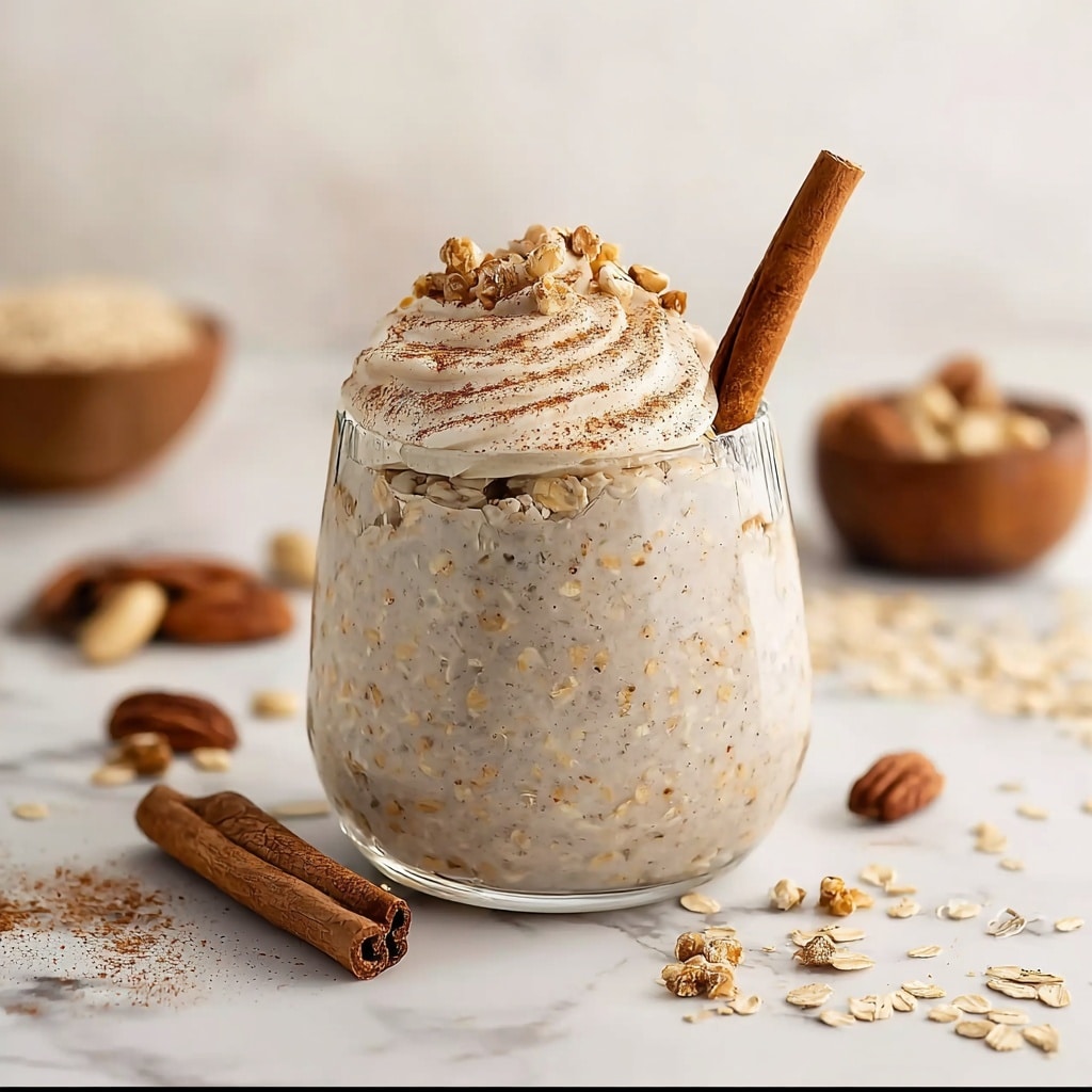 Cinnamon Roll Overnight Oats Recipe