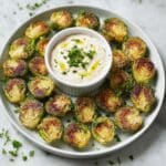 Crispy Brussels Sprouts With Dijon Aioli Recipe