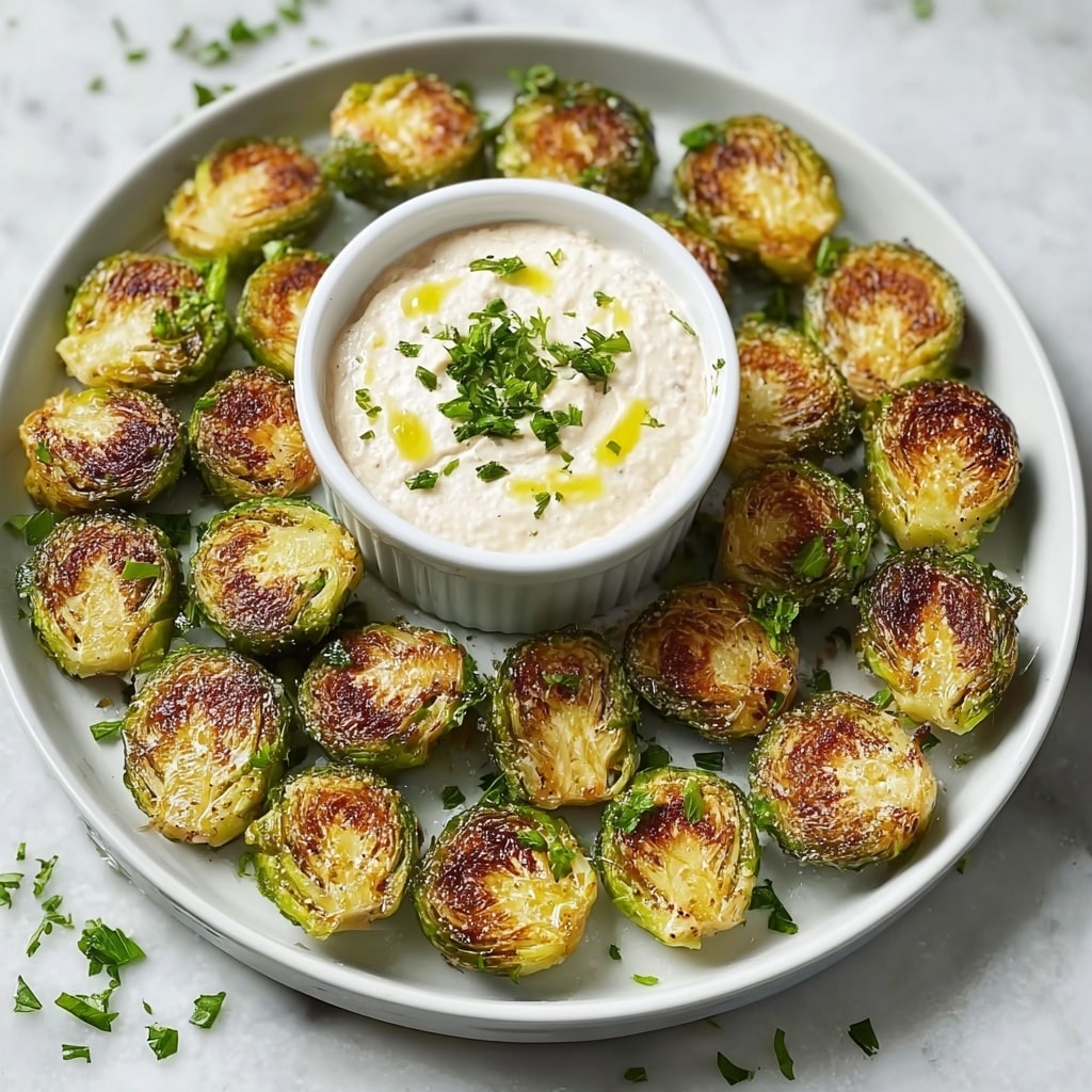 Crispy Brussels Sprouts With Dijon Aioli Recipe