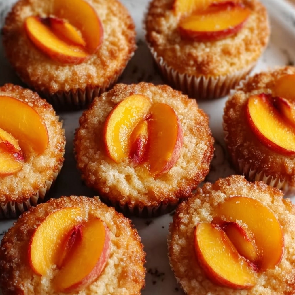 Peach Financiers: Elegant French Almond Cakes Recipe - Recipe Image