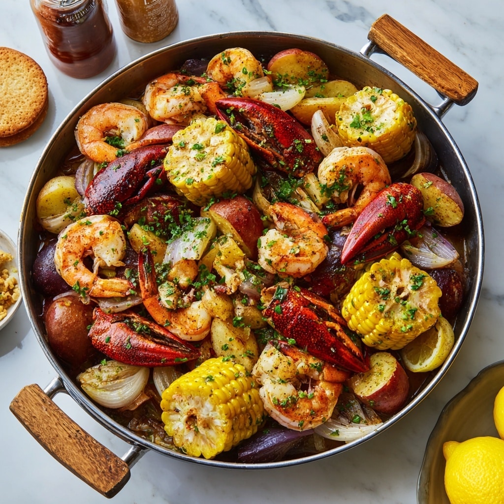 Stovetop Crawfish Boil with Garlic Butter Sauce Recipe - Recipe Image
