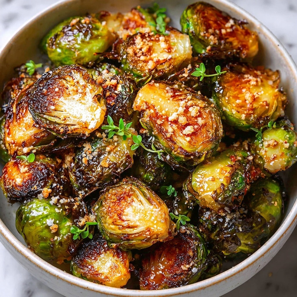 Garlic Parmesan Brussels Sprouts Recipe