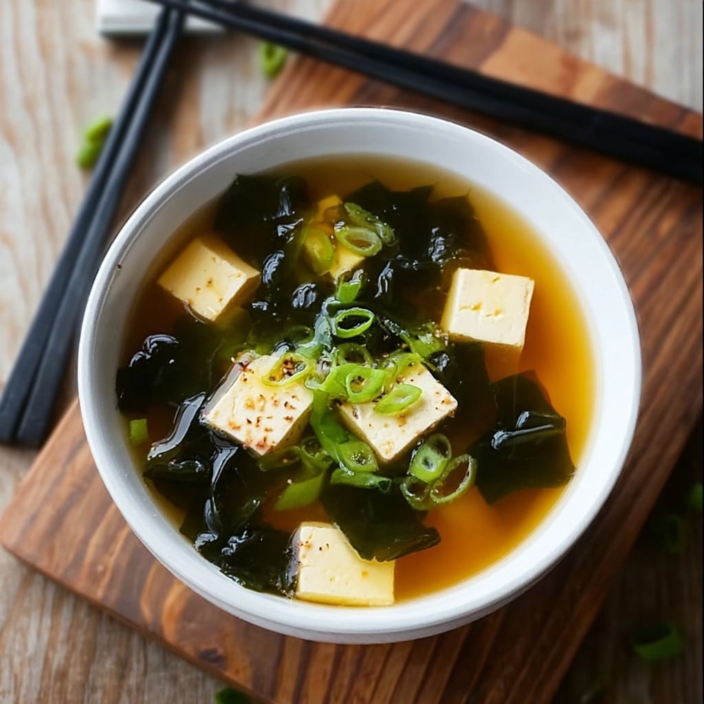 Homemade Miso Soup with Tofu Recipe - Recipe Image