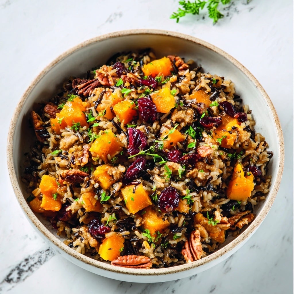Cranberry Pecan Sweet Potato Wild Rice Pilaf Recipe - Recipe Image