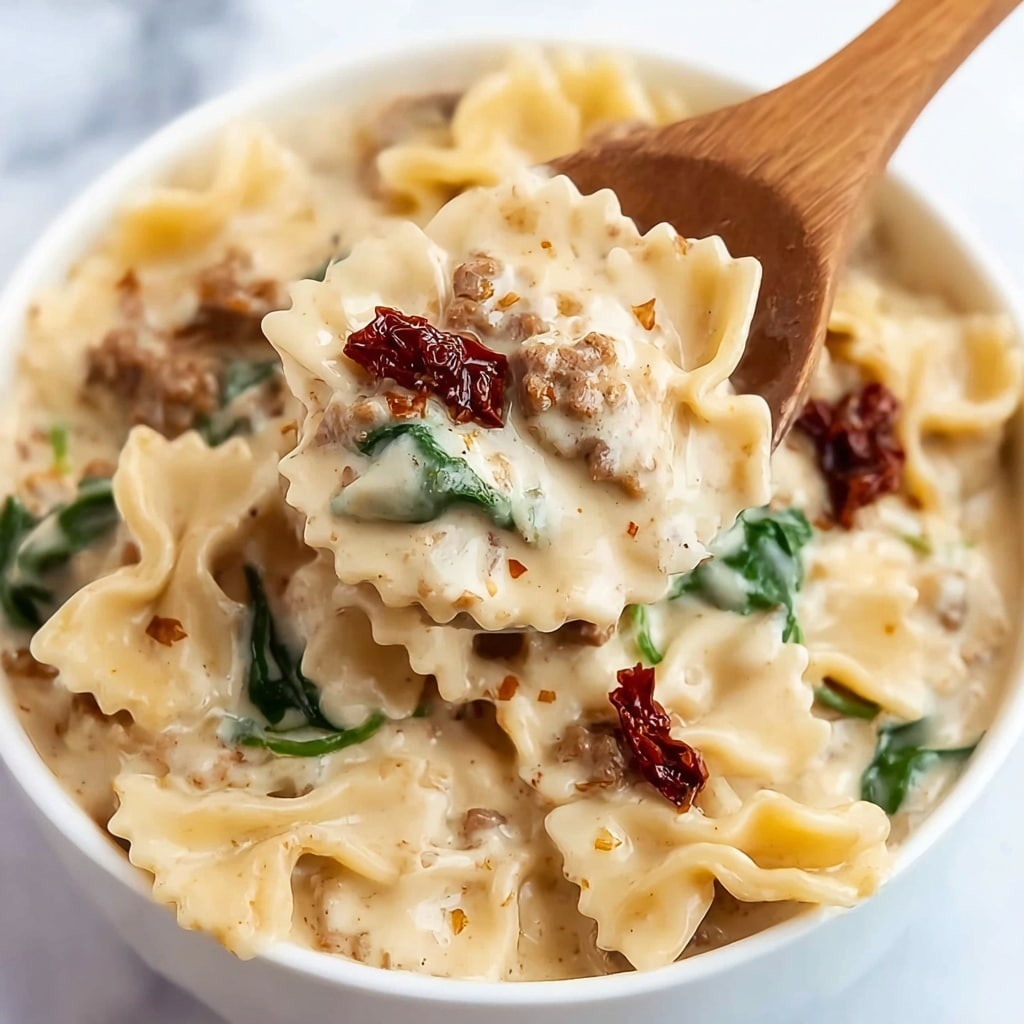 Slow Cooker White Lasagna Soup Recipe - Recipe Image