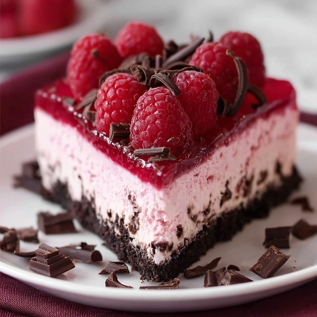 Dark Chocolate Raspberry Cheesecake Recipe - Recipe Image