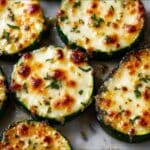 Cheesy Garlic Zucchini Steaks Recipe