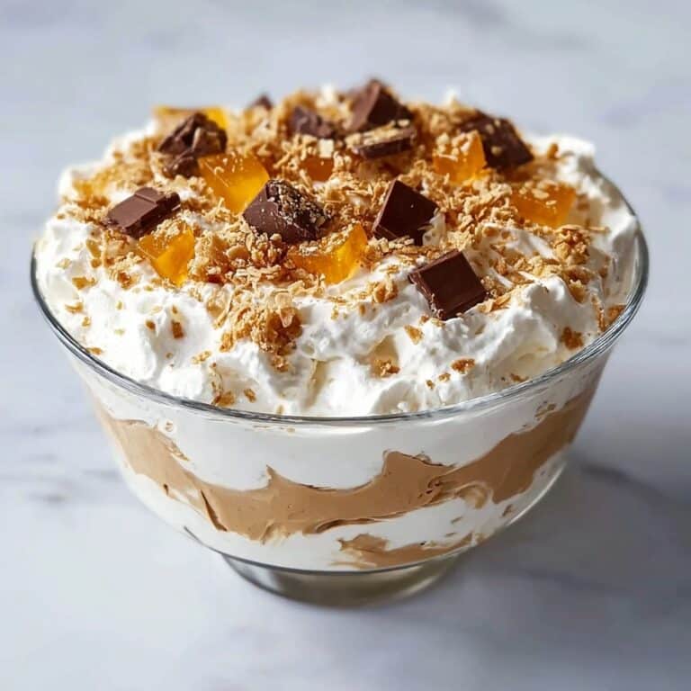 Cookie Salad with Vanilla Pudding, Fruit, and Fudge Stripe Cookies Recipe