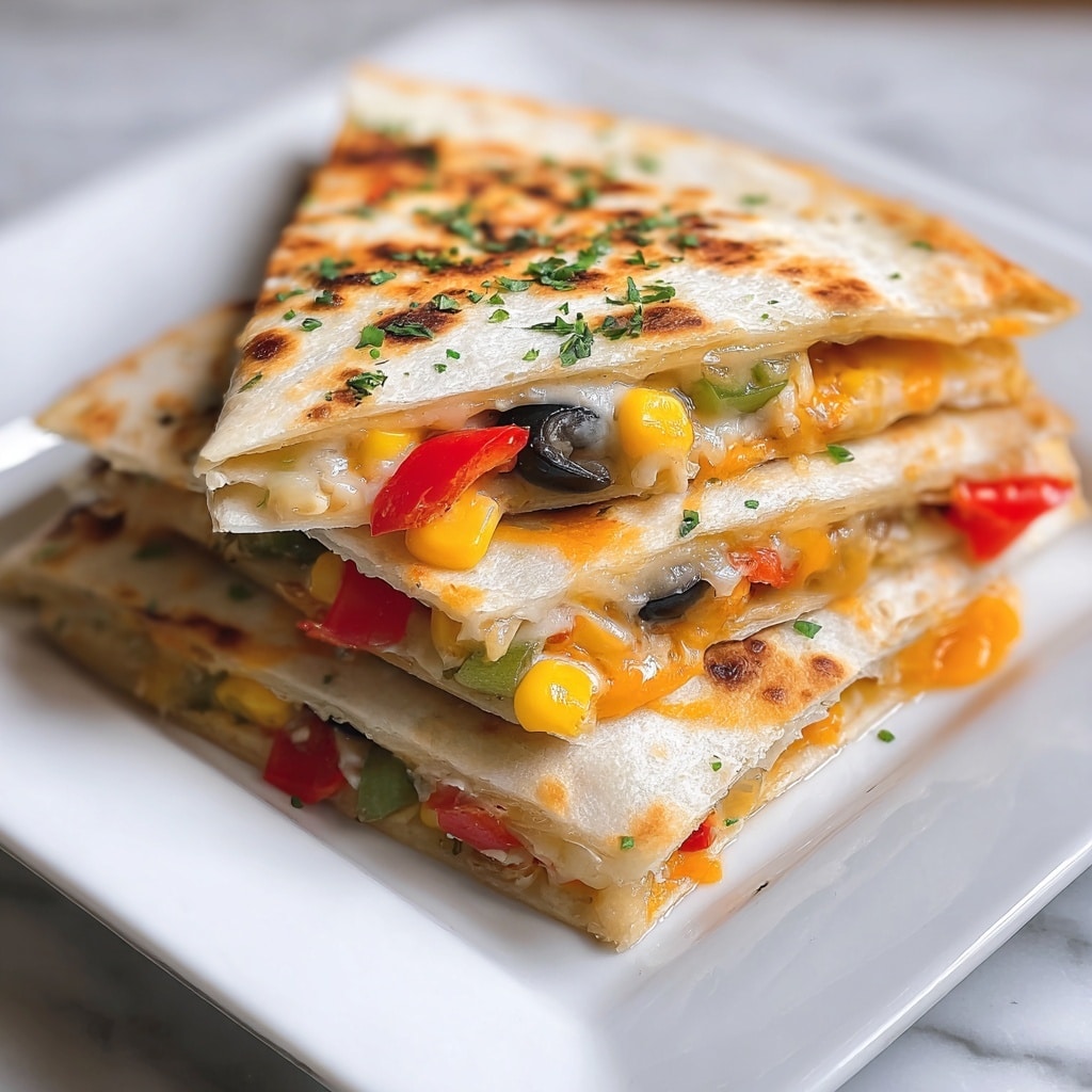 Farmer's Market Vegetarian Quesadillas Recipe - Recipe Image