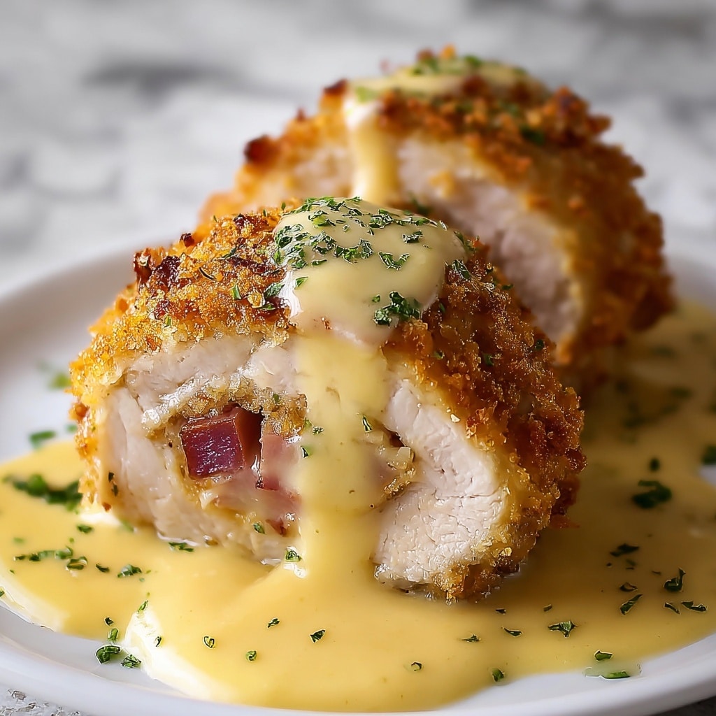 Crispy and Creamy Chicken Cordon Bleu with Dijon Sauce Recipe 6 Crispy and Creamy Chicken Cordon Bleu with Dijon Sauce Recipe - Recipe Image