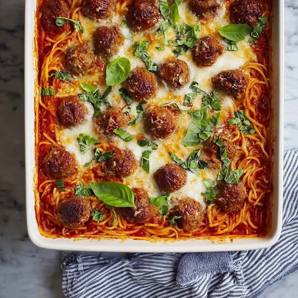 Baked Spaghetti and Meatballs Recipe 6 Baked Spaghetti and Meatballs Recipe - Recipe Image