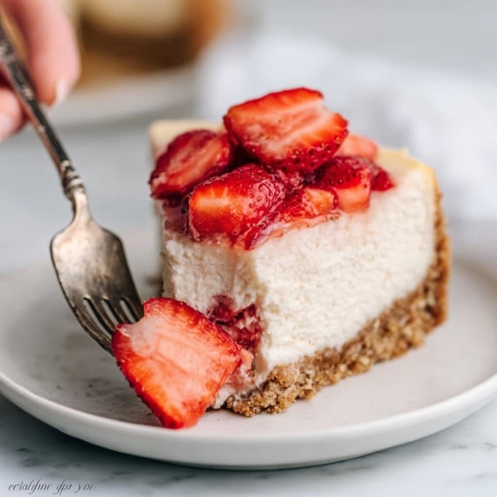 Keto Strawberry Cheesecake Recipe - Recipe Image