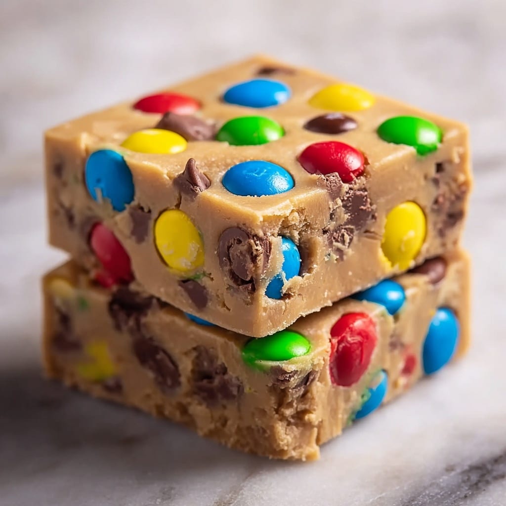 M&M Cookie Dough Fudge Recipe