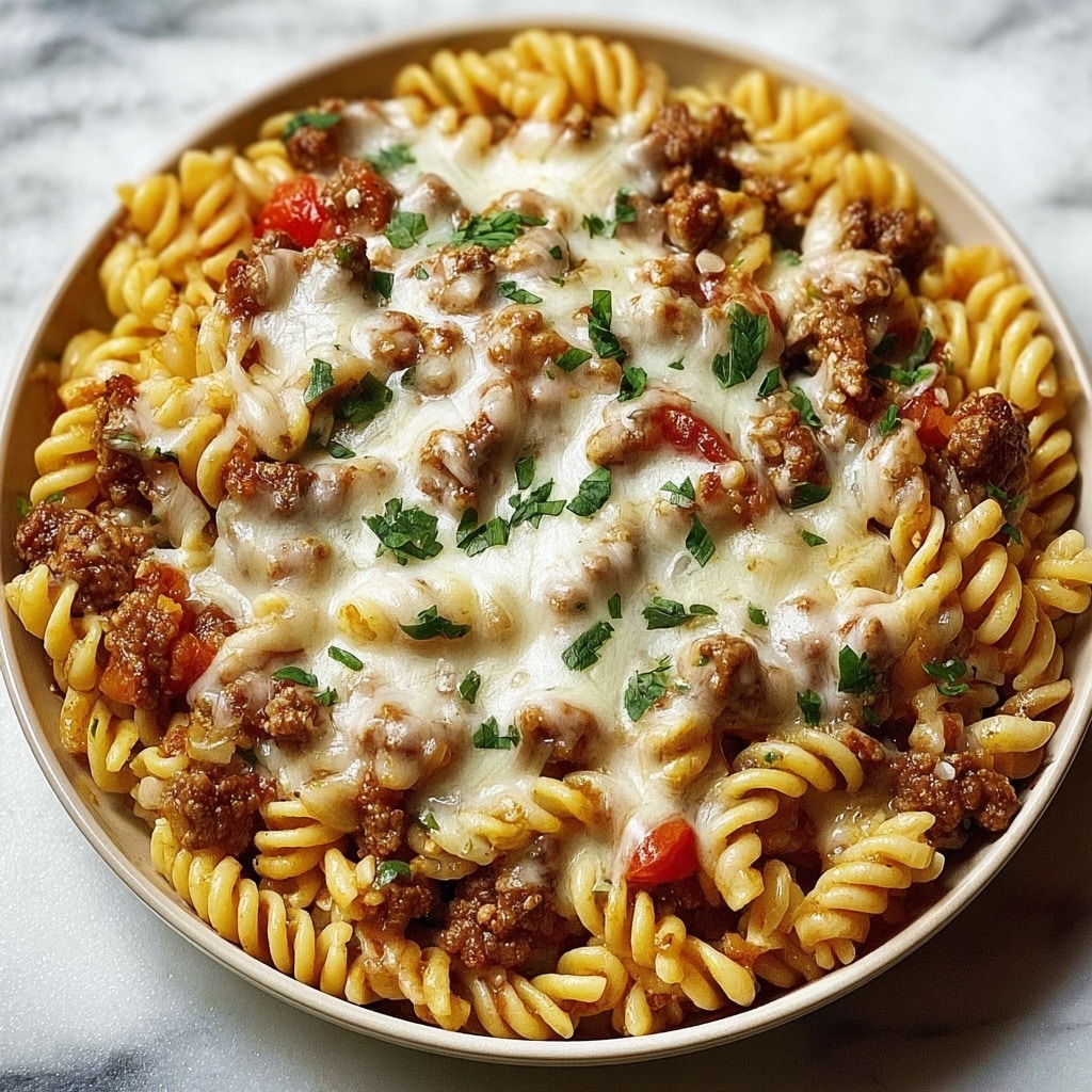 Cheeseburger Alfredo Pasta: A Delicious Twist on Comfort Food Recipe 6 Cheeseburger Alfredo Pasta: A Delicious Twist on Comfort Food Recipe - Recipe Image