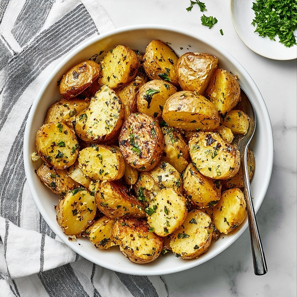 Garlic Herb Roasted Potatoes Recipe - Recipe Image