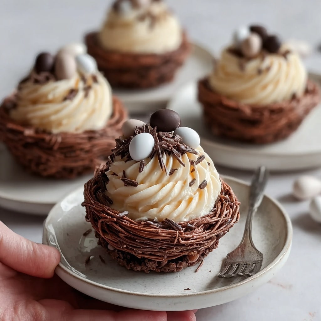 Delightful Chocolate Meringue Easter Nests Recipe