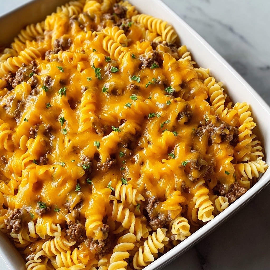 Loaded Cowboy Cheeseburger Casserole Recipe