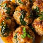 Baked Chicken Ricotta Spinach Meatballs Recipe