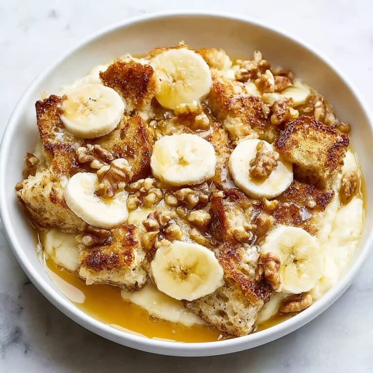 Greek Yogurt Banana Maple Bread Pudding Recipe