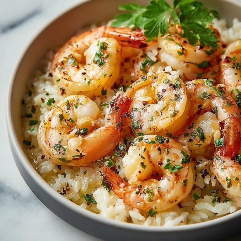 Creamy Garlic Butter Shrimp Bowl with Herb Rice Recipe