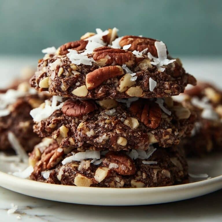Chocolate Pecan Coconut Cookies Recipe