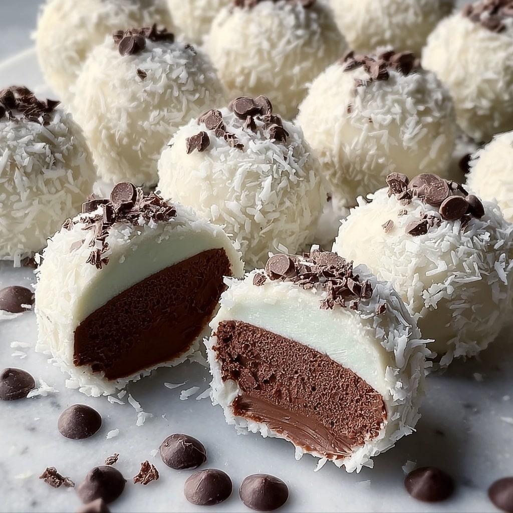 Mint Chocolate Chip Snowball Cookies Recipe