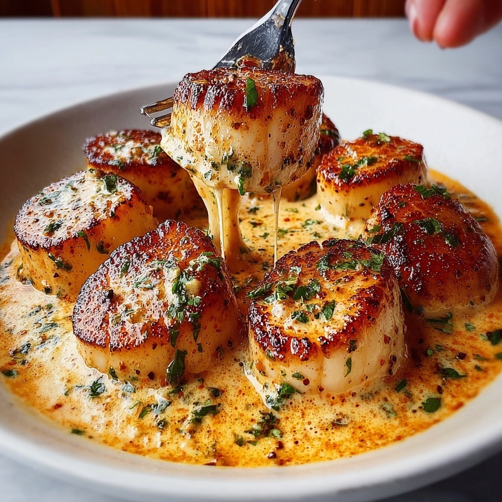 Seared Scallops with Cajun Cream Sauce Recipe