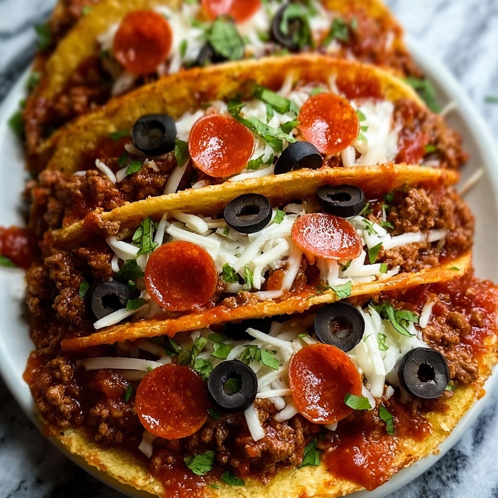 Meat Lovers Pizza Tacos Recipe