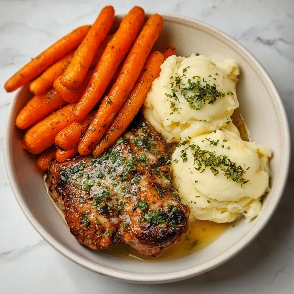 Garlic Herb Chicken with Roasted Carrots Recipe 6 Garlic Herb Chicken with Roasted Carrots Recipe - Recipe Image