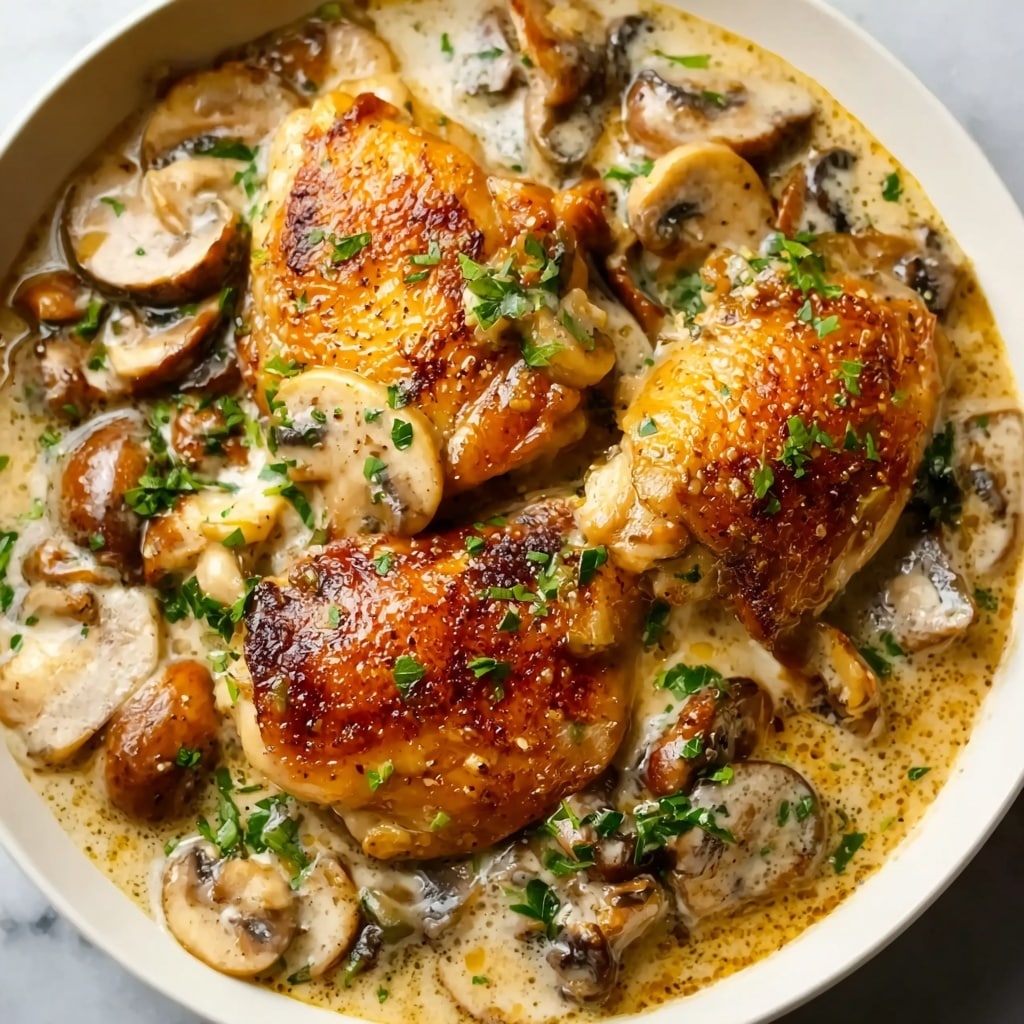 Creamy Mushroom Chicken Recipe