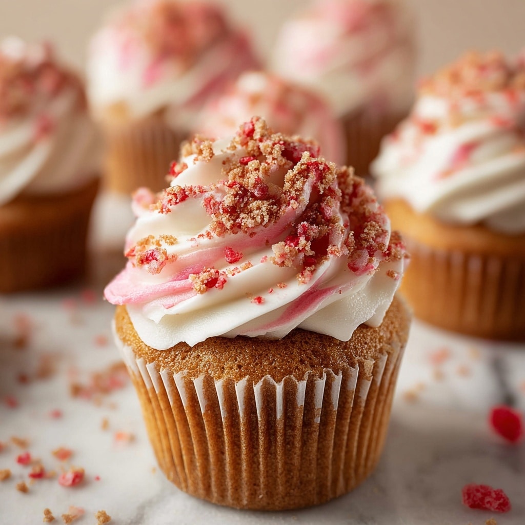 Strawberry Crunch Cupcakes Recipe 6 Strawberry Crunch Cupcakes Recipe - Recipe Image