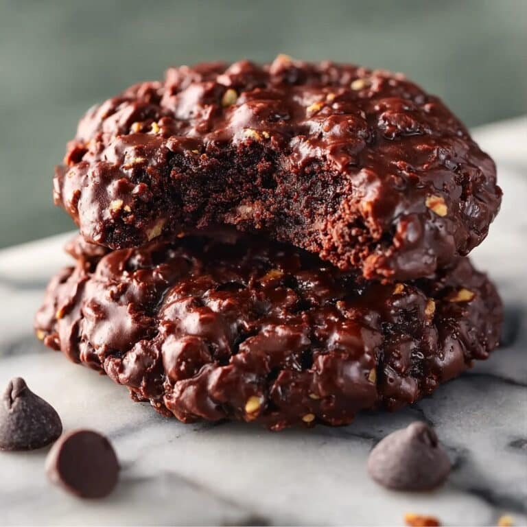 No-Bake Chocolate Peanut Butter Oat Cookies Recipe