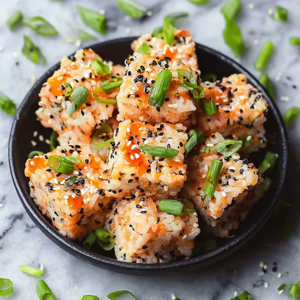Crunchy Sushi Bites with Spicy Tuna Recipe