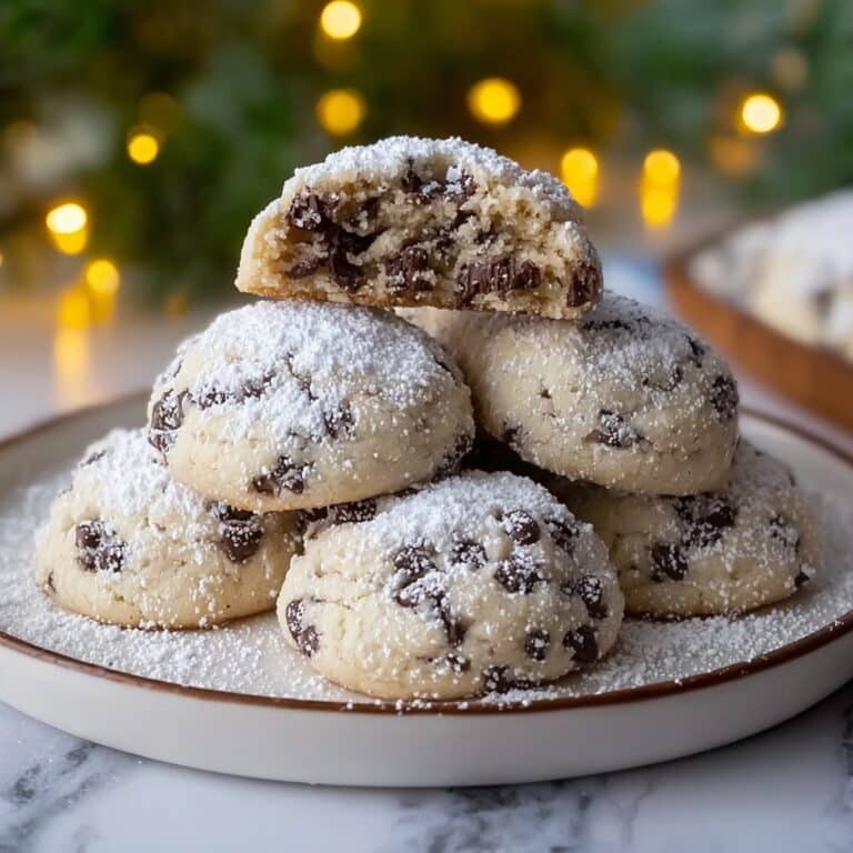 Peanut Butter Chocolate Chip Snowball Cookies Recipe