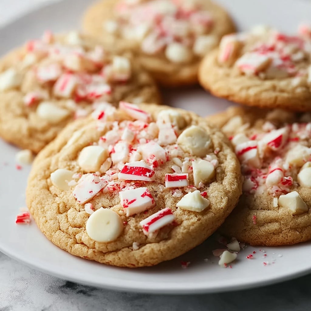 White Chocolate Peppermint Crunch Cookies Recipe